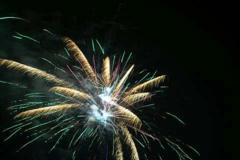 Fireworks in the sky Stock Photos