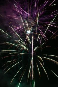 Fireworks in the sky Stock Photos