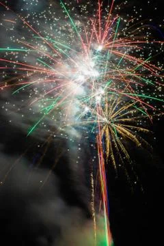 Fireworks in the sky Stock Photos