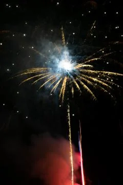 Fireworks in the sky Stock Photos