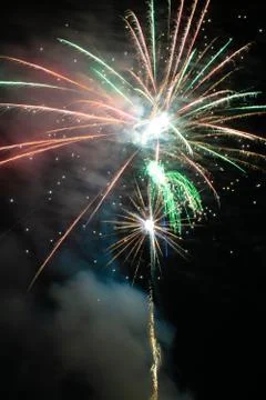 Fireworks in the sky Stock Photos