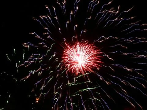 Fireworks in the sky Stock Photos