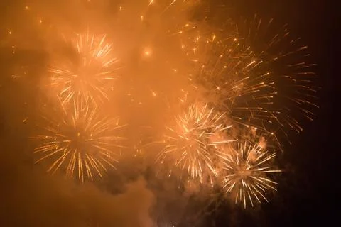 Fireworks in the sky Stock Photos