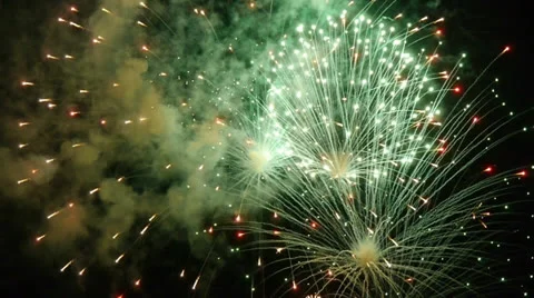 Fireworks slow motion Video stock 24989254
