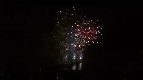 Fireworks Slow Motion Stock Footage 44630123