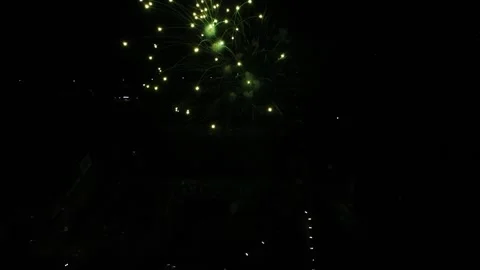 Fireworks in slow motion Stock Footage 155076403