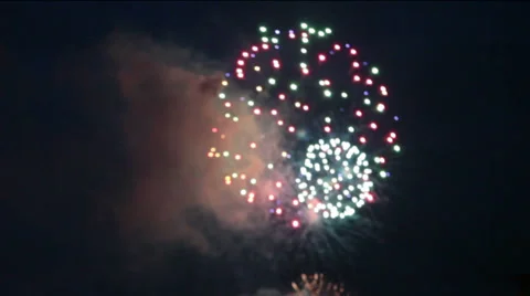 Fireworks  soft foucus cgi  effect Stock Footage 36779856