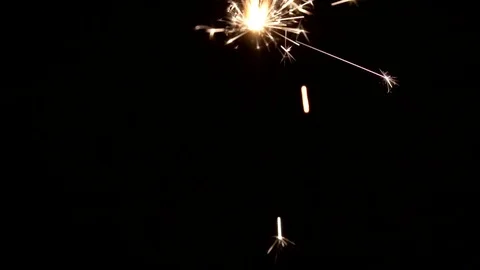 Fireworks sparkler closeup slow motion. Stock Footage 83540205
