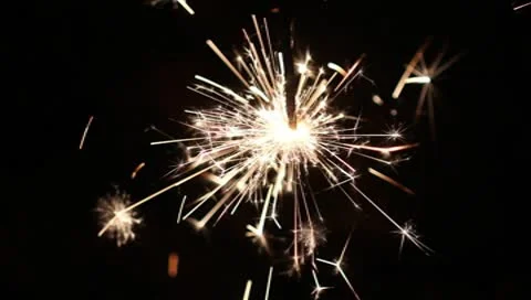 Fireworks - Sparkler Stock Footage 10591350