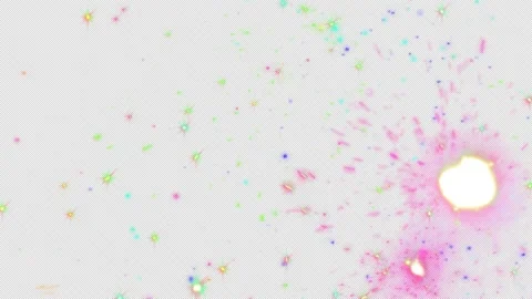 Fireworks Sparks On Alpha Video stock 168653456