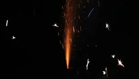 Fireworks - Spray Stock Footage 10586127