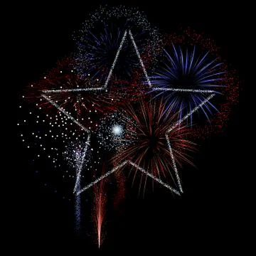 Fireworks Star Stock Illustration