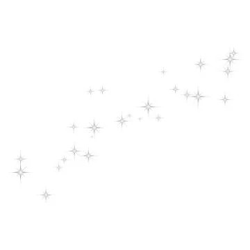 Fireworks star random source stream.  Falling Star. Stars on a white backgrou Illustrazione stock
