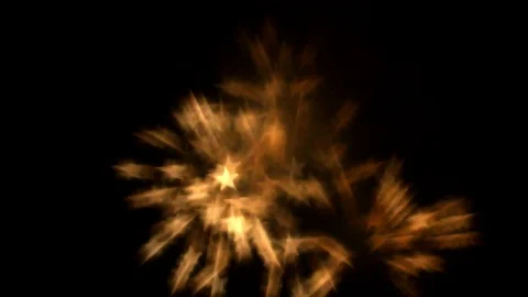 Fireworks Star Shaped Bokeh Exploding Lights Stock Footage 100901377