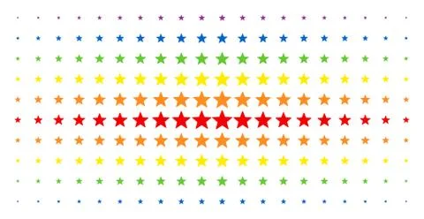 Fireworks Star Spectrum Halftone Pattern 스톡 일러스트