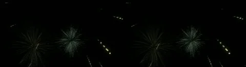 Fireworks stereoscopic 3d HD 库存影片 9378964