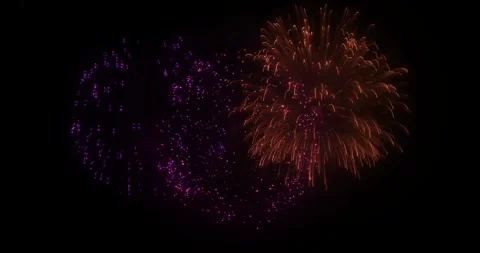 Fireworks Time to Celebrate Exploding Colorful Text Message Opener And Closer 動画素材 243998535