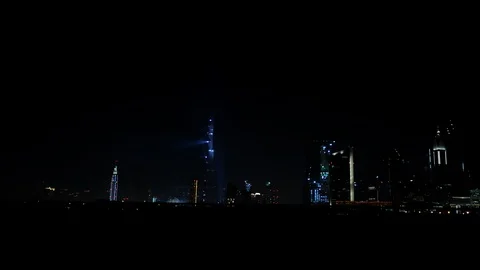 Fireworks Time Lapse of Dubai Open Ceremony Burj Khalifa World Tallest Structure Vidéo 95468645