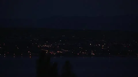 Fireworks - time-lapse over town by dwking Stock-Footage 11351731