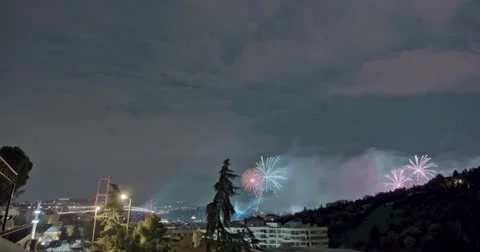 Fireworks Timelapse 4K 스톡 동영상 25455473