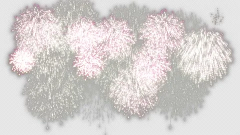 Fireworks on transparent background. Animated backgrounds for fireworks. Stock Footage 320910502