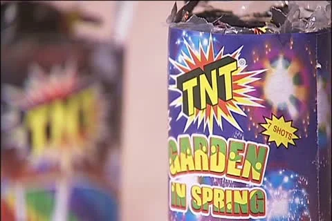 Fireworks trash 1 Stock Footage 11319671