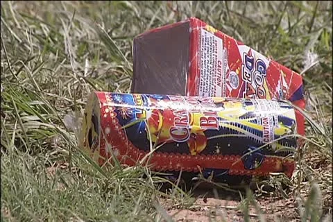 Fireworks trash 10 Stock Footage 11319789