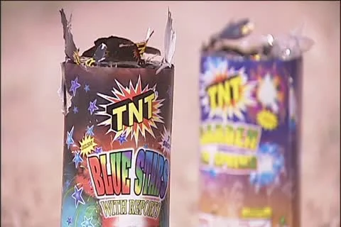 Fireworks trash 2 Stock Footage 11319672