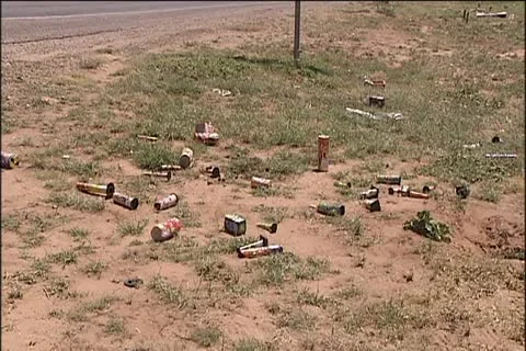 Fireworks trash 9 Stock Footage 11319703