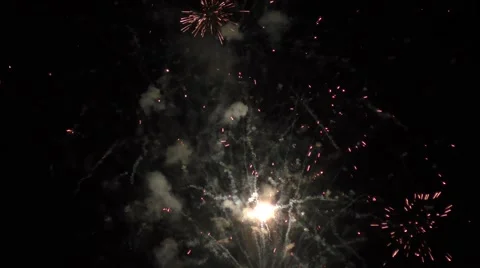 Fireworks in Ultra HD, close up. Video stock 58196392