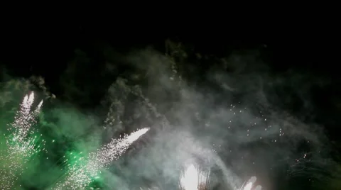 Fireworks with the upper space for text Stock Footage 56145038
