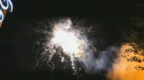 Fireworks of various colors Vídeo Stock 68033290