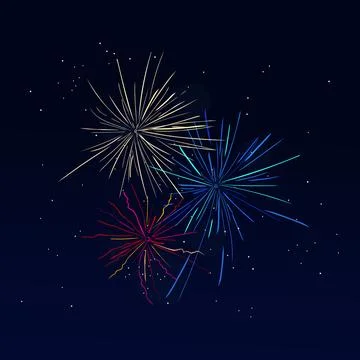 Fireworks vector graphic Stock Illustration
