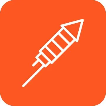 Fireworks Vector Icon Design Illustration Stock Illustration