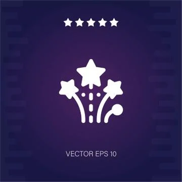 Fireworks vector icon Stock Illustration