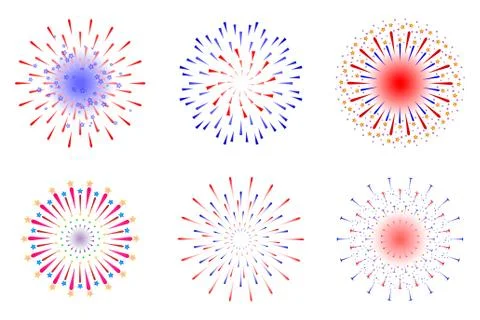 Fireworks vector illustration Stock Illustration