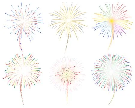Fireworks vector illustration Stock Illustration