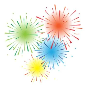 Fireworks vector illustration Stock Illustration