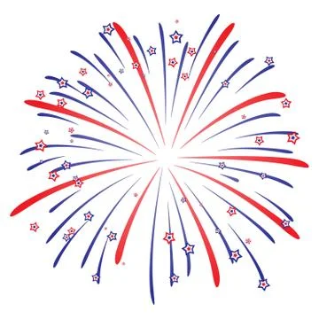 Fireworks vector illustration Stock Illustration
