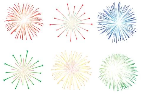 Fireworks vector illustration Stock Illustration