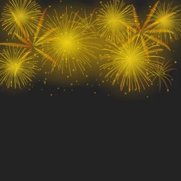 Fireworks vector illustration Stock Illustration