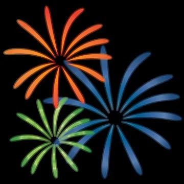 Fireworks vector Illustration Stock Illustration