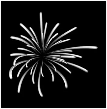 Fireworks vector symbol, icon, design. Illustration isolated on white backgro Stock Illustration