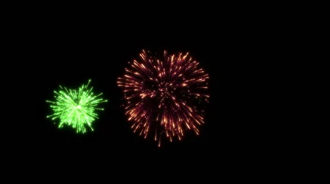 Fireworks Version 1 Stock Footage 45754848