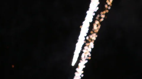 FIREWORKS VERY CLOSE VIEW SLOW MOTION Stock Footage 92911292