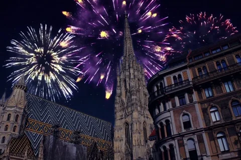 Fireworks in Vienna Vidéo 167432351