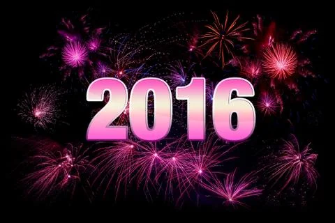 Fireworks in violet colors Stock Illustration