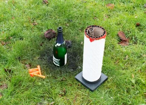 Fireworks waste Stock Photos