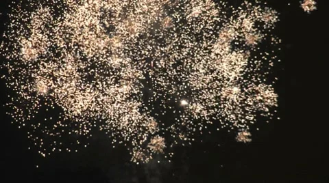 Fireworks white Stock Footage 8954484
