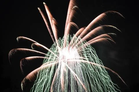 Fireworks Windmill Stock Illustration